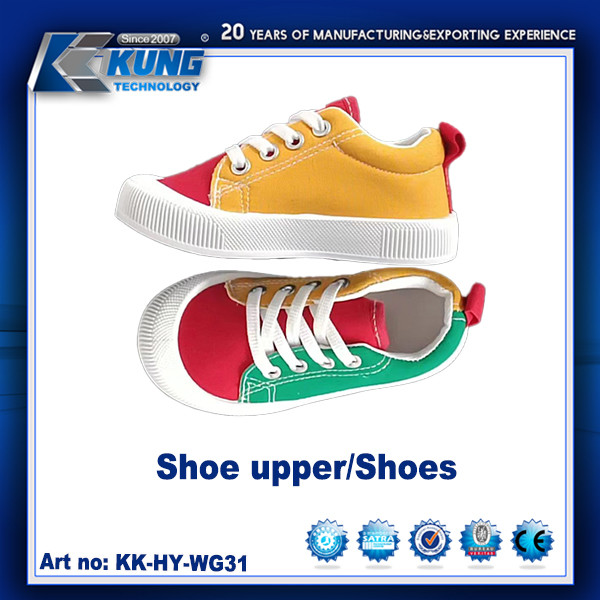 Customized High Elastic Breathable Children Shoes Upper Non Slip