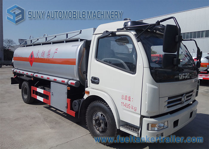 Oil Tanker Truck / Liquid Nitrogen Tanker Truck With Air Braking System
