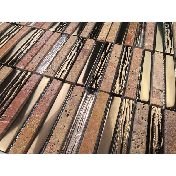Stunning 282x294mm Interior Wall Natural Stone Mosaics For Dining Room and Creative Decoration