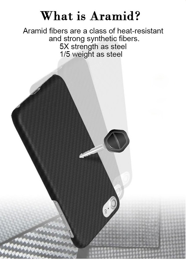 Wear Resistant Aramid Protective Phone Case For iPhone 7 8