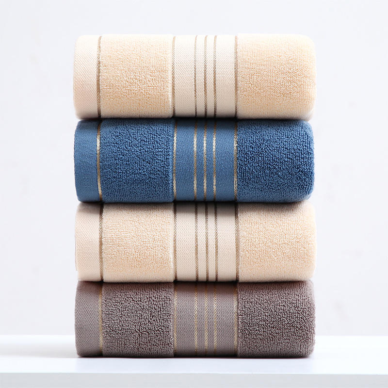 Golden Washable Household Towel made of 100% Cotton for Quick Drying and Absorbency