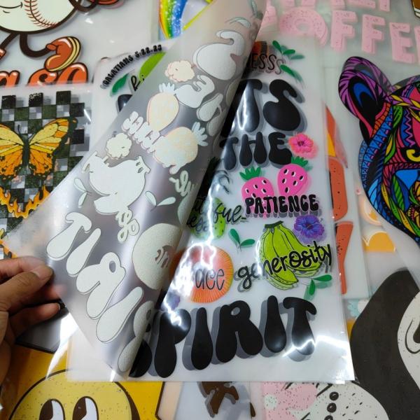 Washable Custom Heat Transfer Logo High Stretch DTF Transfer Printing Durable For Heat Transfer T Shirts