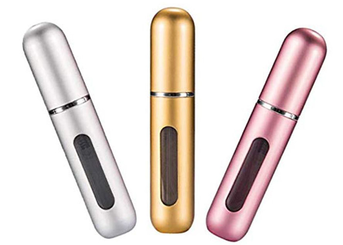 Mini 5ml Refillable Glass Bottle , Empty Sprayer Bottle For Perfume Packing