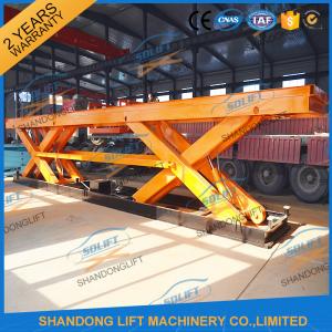 Buy cheap 8T Electrical Hydraulic Scissor Heavy Duty Lift Tables Elevating Platform With Jack Lift product