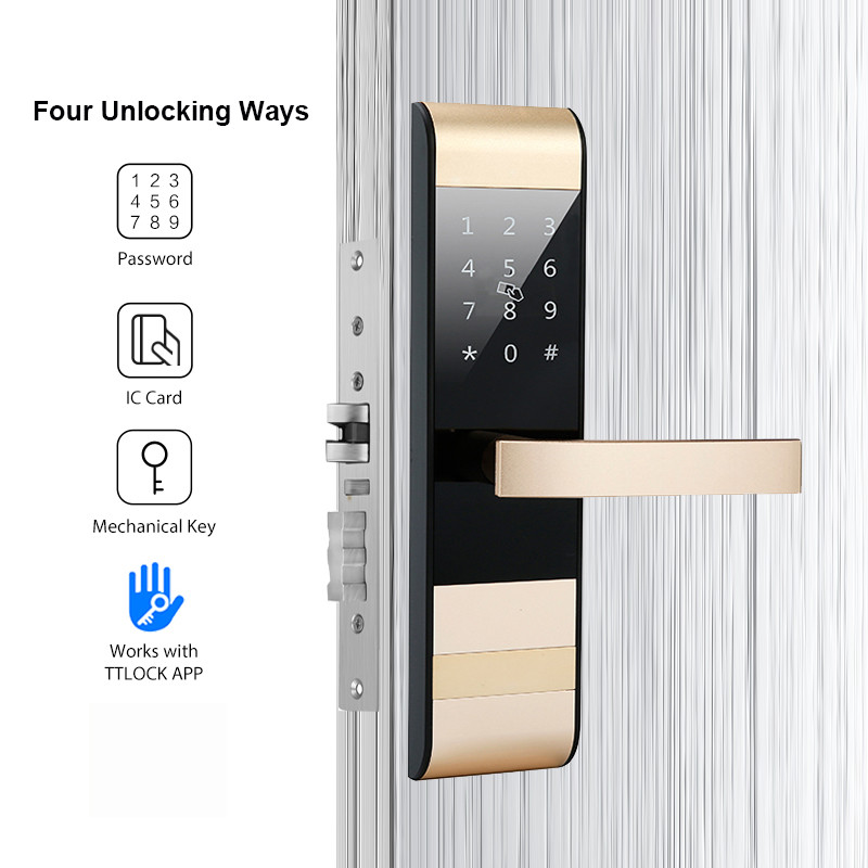 4PCS AA Keyless Entry Door Lock 72mm Electronic Keypad Lock