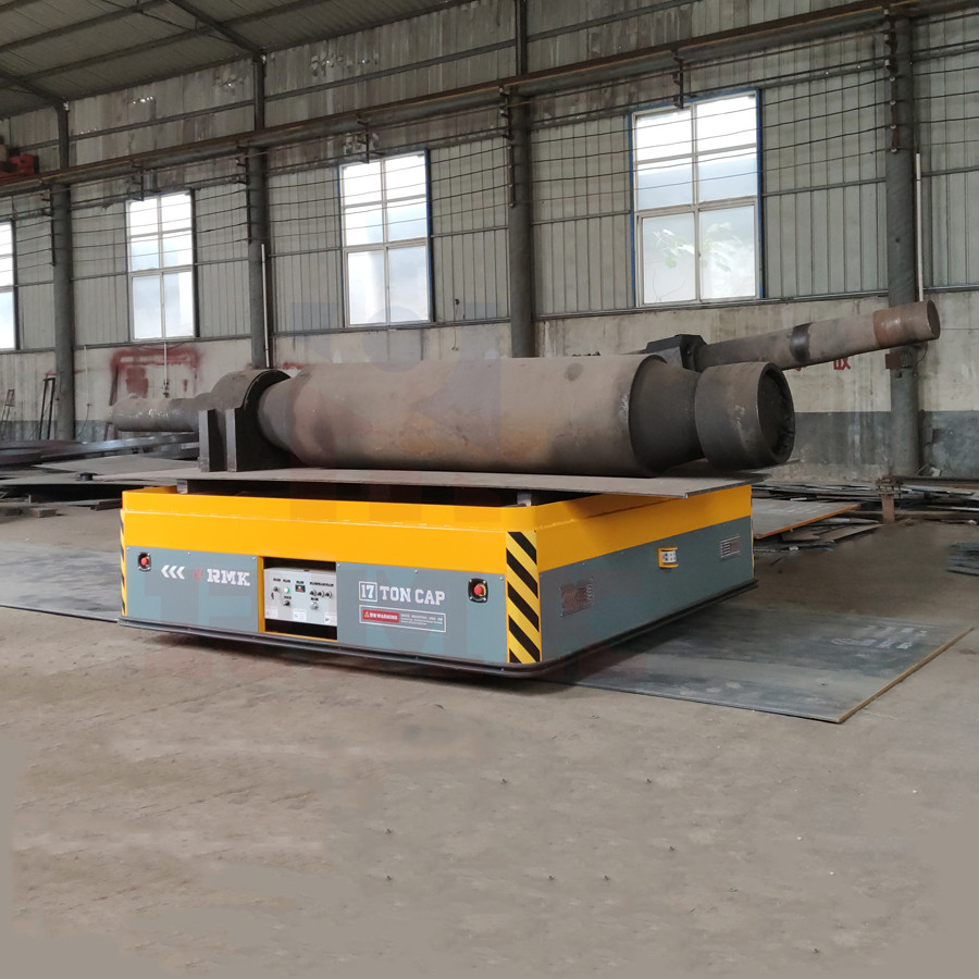 Steel Pipe Material Handling Trolley , 5 Tons Automatic Mold Transfer Car