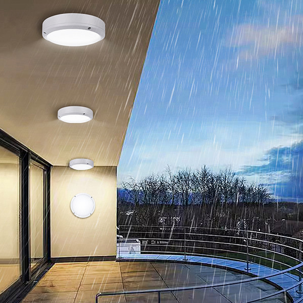 IP65 Humid Aluminum SMD 2835 LED Ceiling Lamp 20W Power Consumption 100V-220 V Voltage
