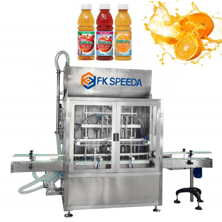 Linear Filler for Pressure Overflow Bottle Filling of Water Soy Sauce Juice Gin Wine Vodka