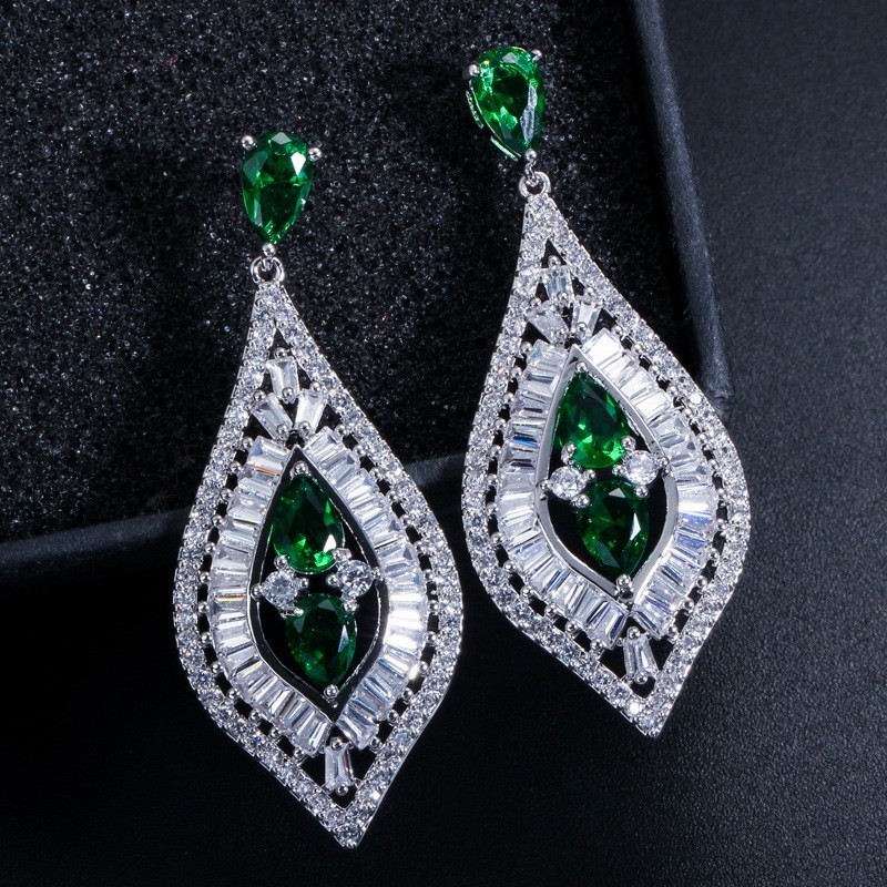 New Designer Stunning Cubic Zirconia Earring Crystal Earring Women Earrings Jewelry Set
