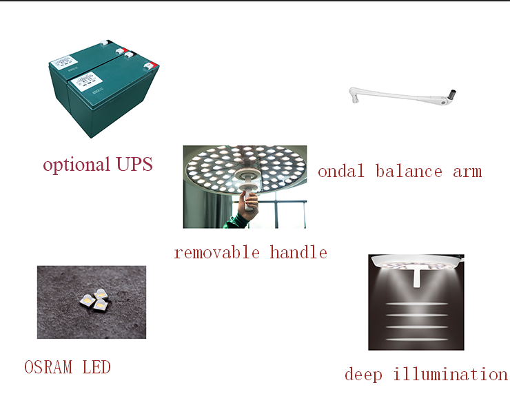 Cold Light Surgical Ceiling type Operation Lamp