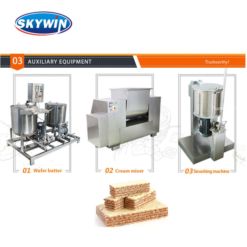 Commercial Wafer Biscuit Production Equipment Wafer Production Line PLC Control