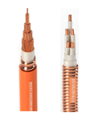 Mineral insulated Fire resistance cable 3+1 core strand copper conductor Mica tape insulation