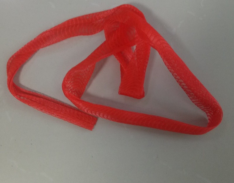 Extruted Bottom Sealed Mesh Netting Bags PE Material Fruits / Vegetables Packaging
