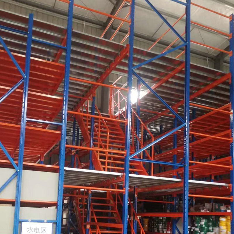 Customized Warehouse Steel Storage Mezzanine Platforms With Steel Structure