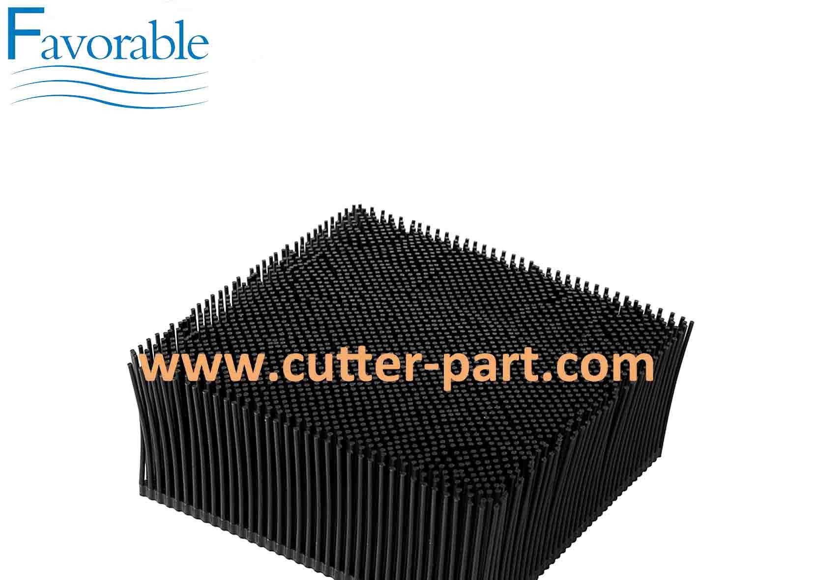 Bristle 1.6" Poly Round Foot Black Plastic Bristle Suitable For Gerber Cutter Gtxl 92910001