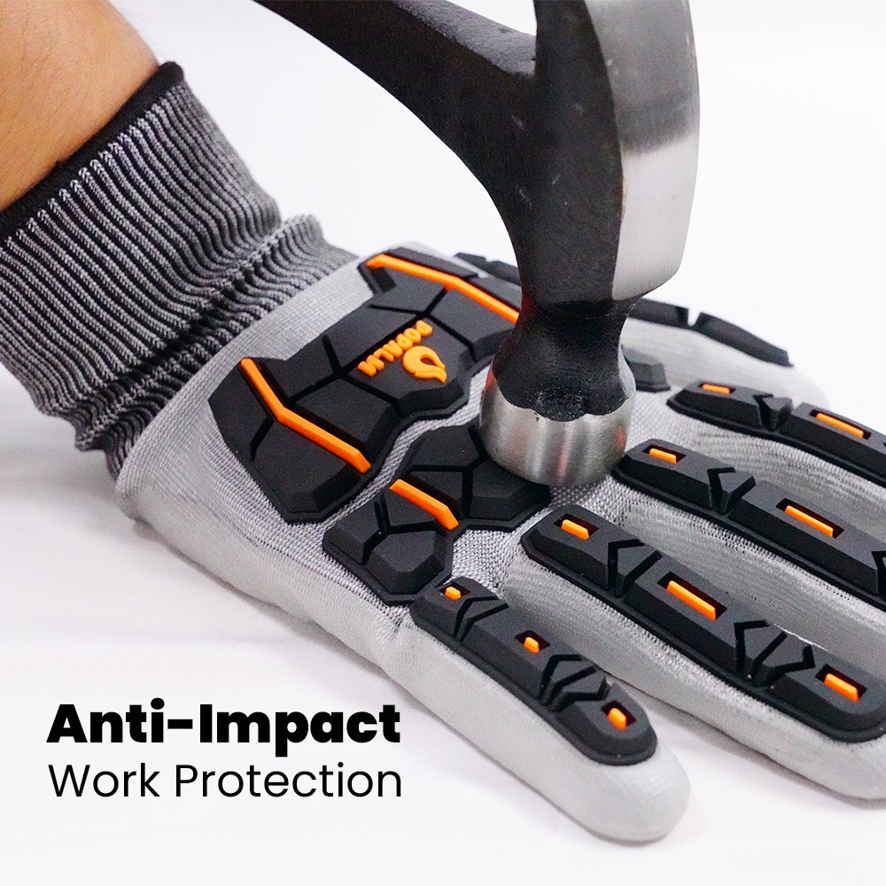 Lightweight TPR Gloves Anti Collision Washable PU Coated Cut Resistant Gloves