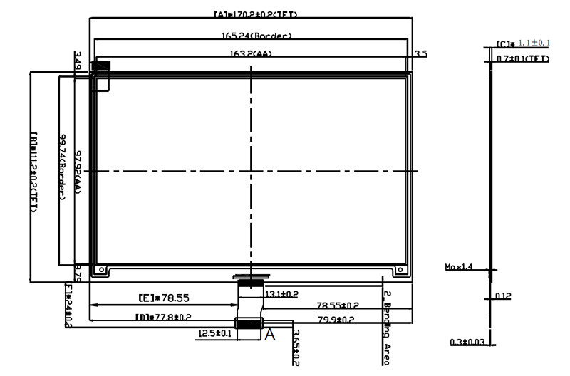 Low Power Consumption 7.5 Inch E-Ink E-Paper Display, Epaper Black, White And Red Three-Color Screen