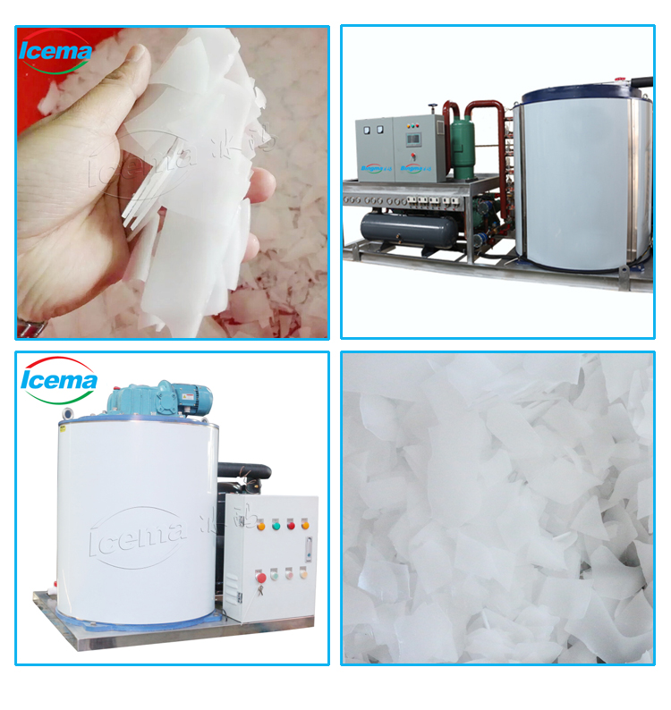 5 Tons Commercial Seawater Flake Ice Machine 20.5KW