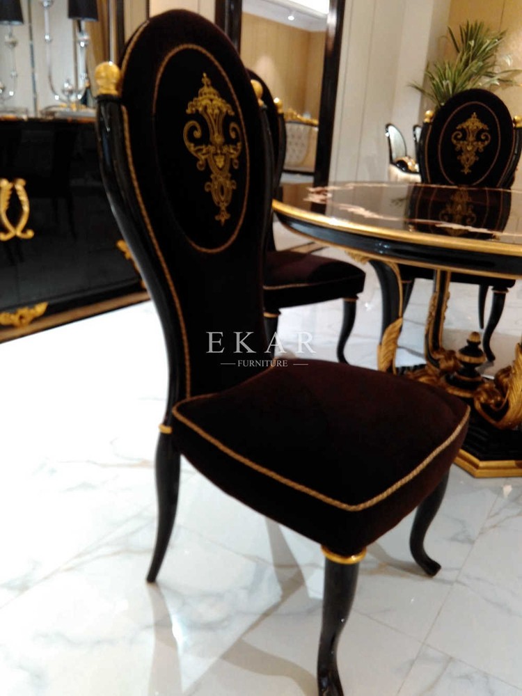 Hot sales Italy antique dining room wood design dining chairs TV-009B
