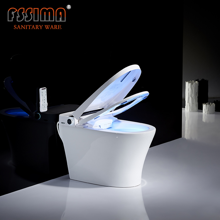 Japanese Style Smart Toilet Bidet Fully Automatic Inductive 680x405mm