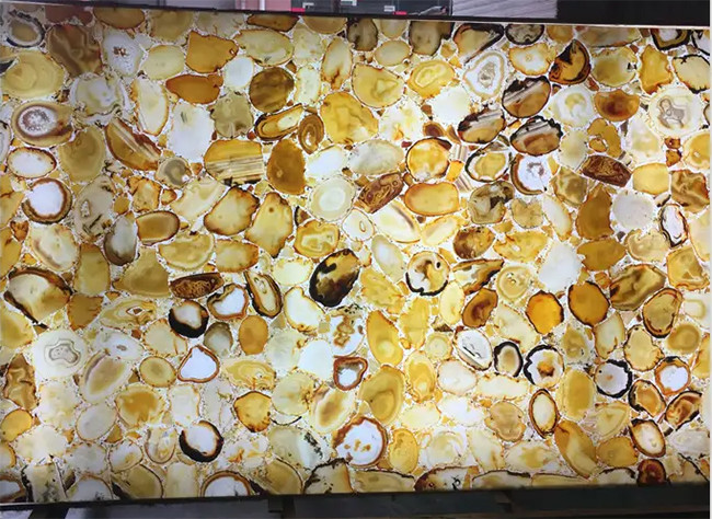 Backlit Lighting Translucent Natural Stone Big Marble Slab Luxury Beautiful