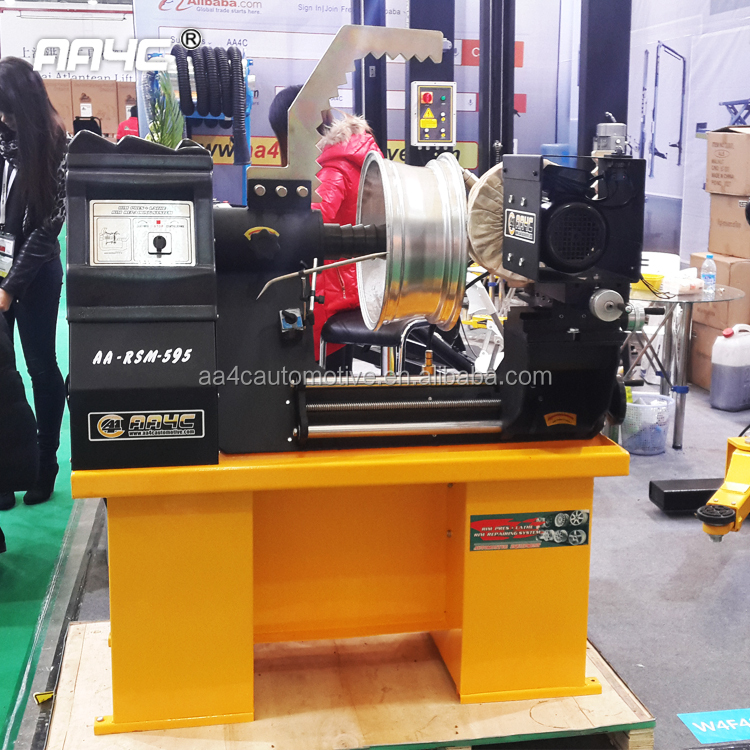 AA4C 30'' Rim straightening machine with lathe AA-RSM595