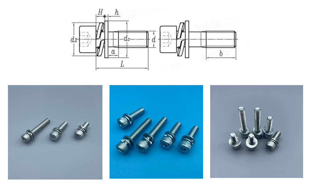 Premium Zinc Plated Hex Socket Bolts 12.9 Class with DIN 912 Standard