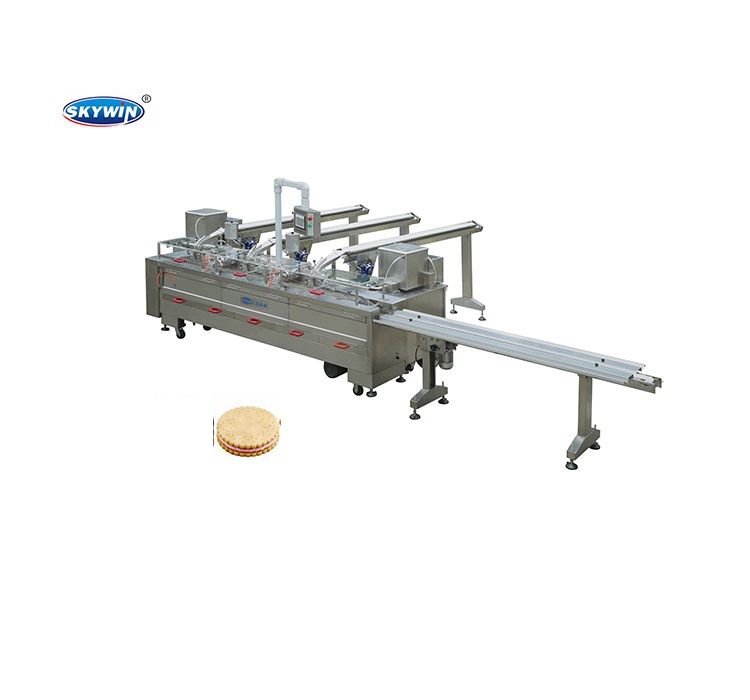 Energy Saving Skywin Double Lanes Cream Biscuit Machine