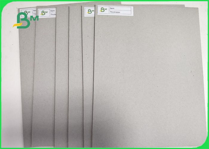 FSC 1MM - 2MM Smoothness Grey Chipboard Thickness Customized 70 * 100CM