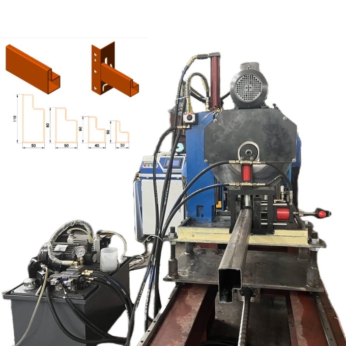 1.0-2.0mm Thickness Galvanized Steel Upright System Laser Welding Step Beam Roll Forming Machine