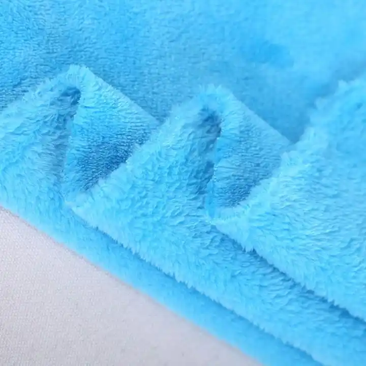 Medium Weight Customize Color Bathrobe Coral Flannel Fleece for Sleepwear Plain Style