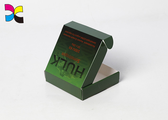 Green Offset Printing Corrugated Cardboard Boxes One Side Matte Lamination