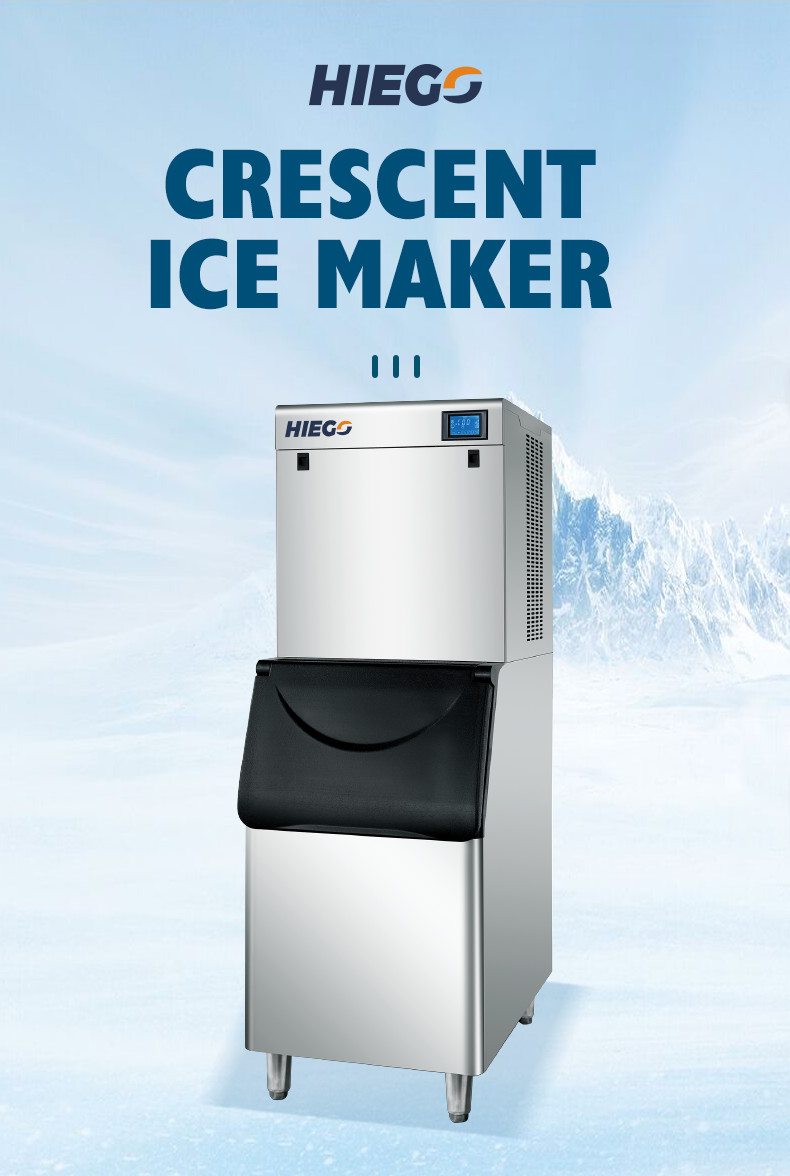 Commercial Crescent Cube Ice Maker 150kg Party Ice Block Machine