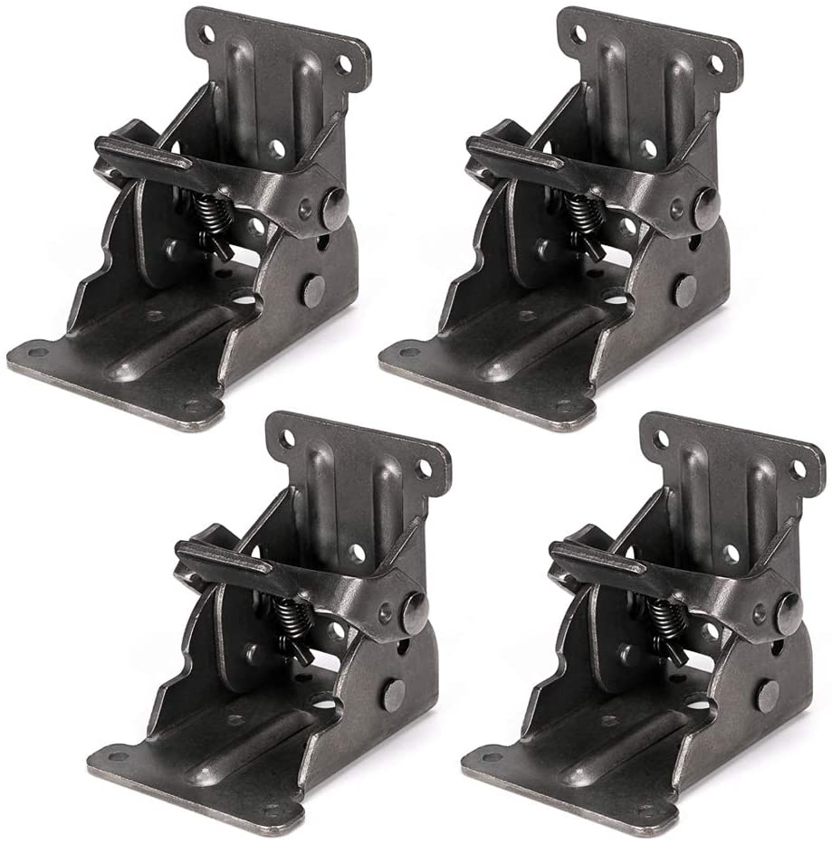 912g Heavy Duty 90 Degree Hinge Metal Folding Self-Locking Extension Table Bracket Strong