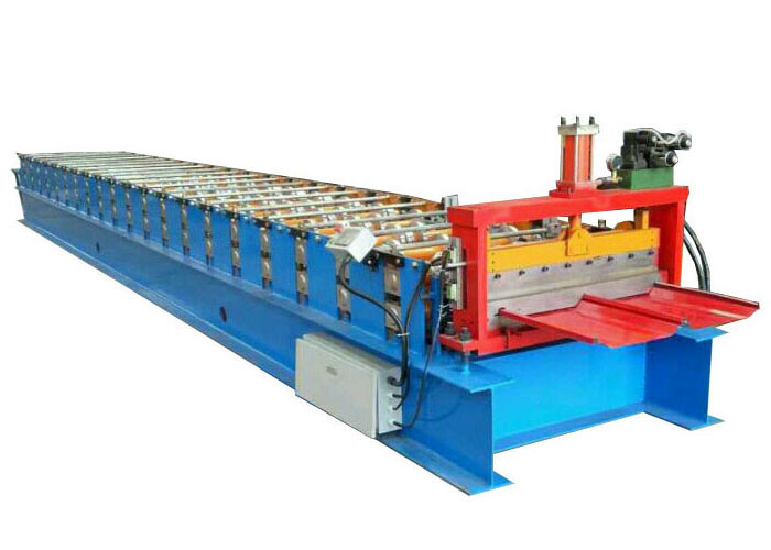 Weight 8 Tons Standing Seam Roll Forming Machine Voltage 380V 50Hz 3 Phases / Customized