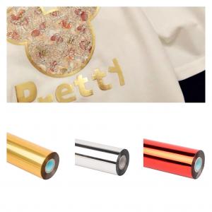 China 25microns Gold and Silver Hot stamping foil for Fabric /Textile Size 75cm*120m/ roll on sale