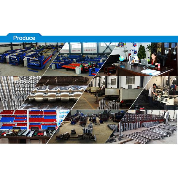 Automatic Glazed Tile Roll Forming Equipment 1250 Width Step Tile Making Machine