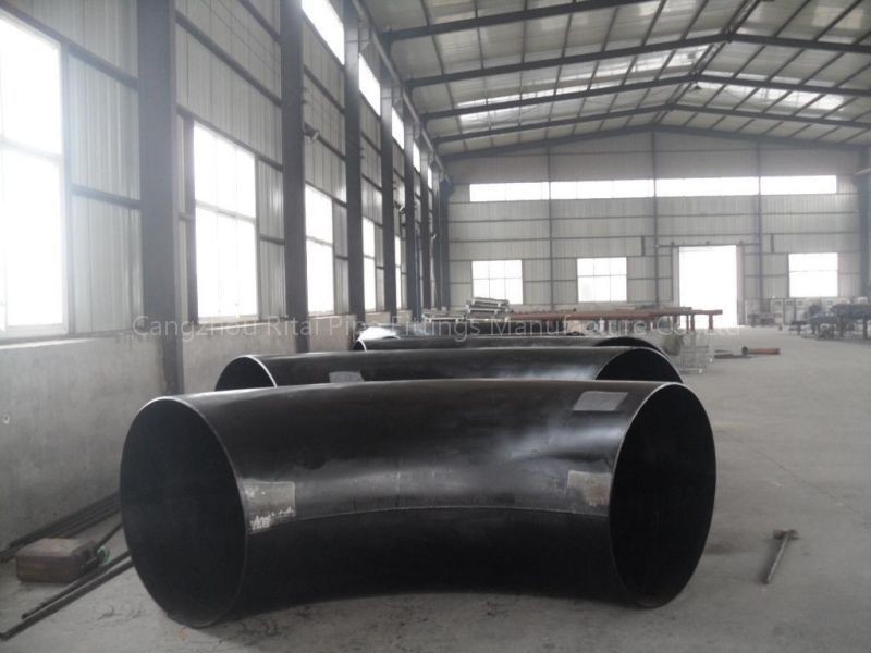 MSS SP44 Black Steel Welded Elbow JIS B2220 XXS Large Diameter Pipe Fittings 48'' STD