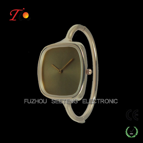 Charming Vintage watches ladies Bracelets watches with rose gold metal bracelet and gunuine leather band