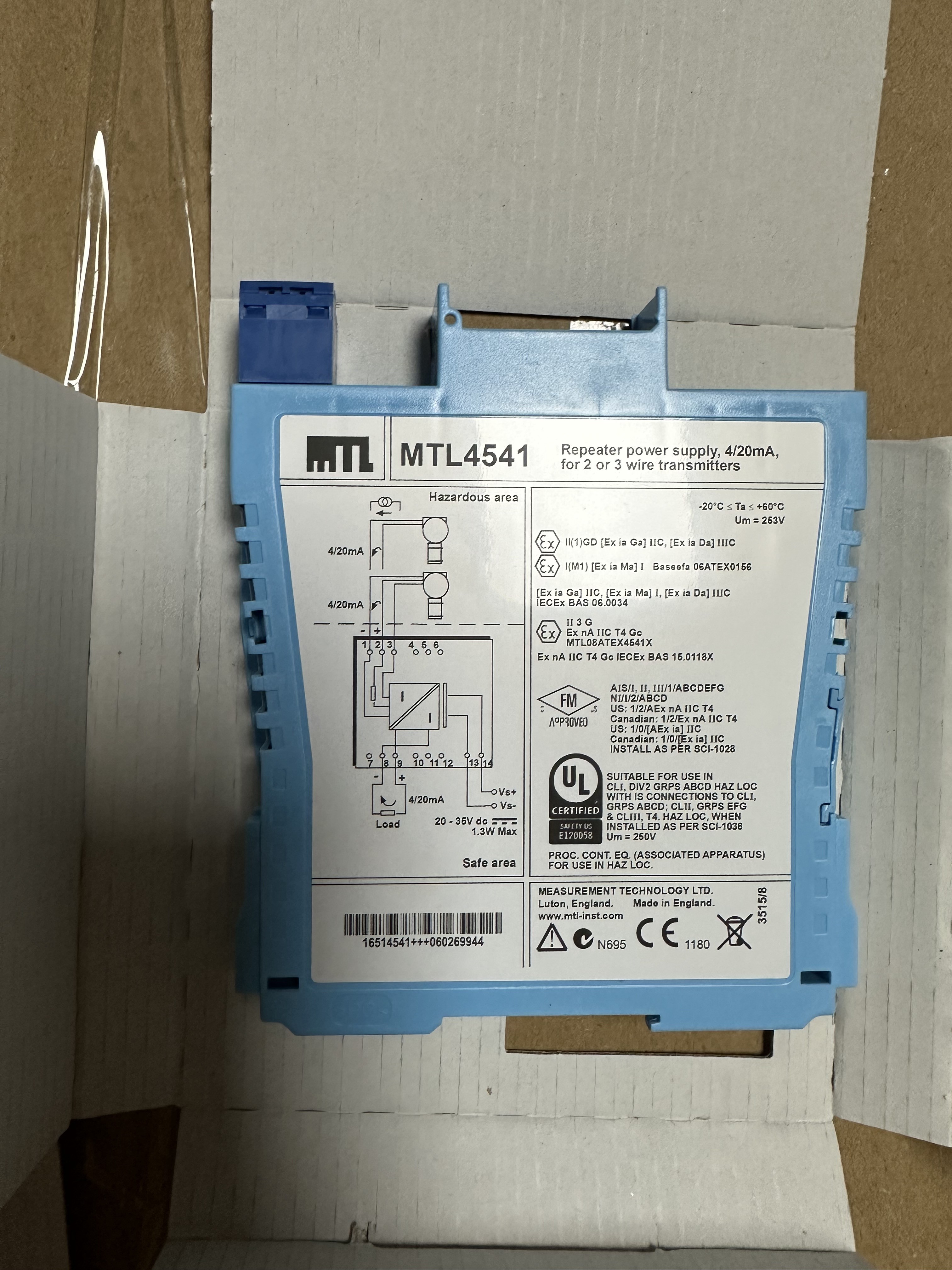MTL4541 MTL Instruments Repeater Power Supply