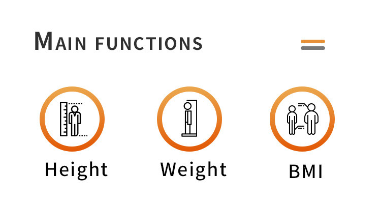Bmi Body Mass Index Height And Weight Measurement Instrument Scale For Health Club