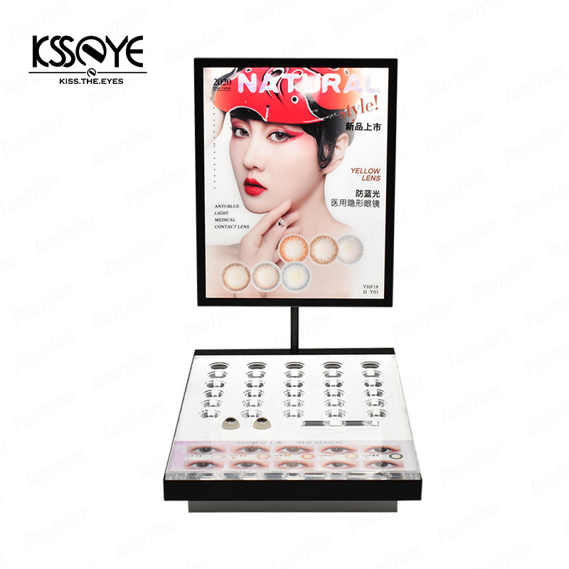 Personalised Counter Top Contact Lens Accessories Holder Display Case