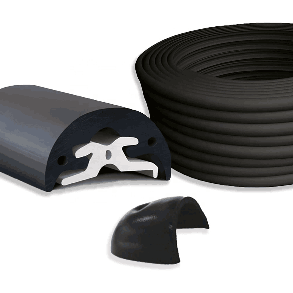 ISO/TS 16949 Certified Boat Ship D Type Marine Rubber Fender for Wharf and Dock Bumper Seal Strip
