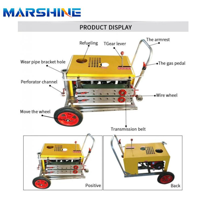 Fiber Optic Cable Tractor Gasoline Drived Engine Cable Hauling Machine