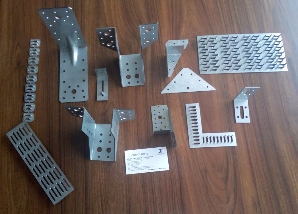 Galvanized Steel 2x6 Angled Joist Hangers for Timber Connector