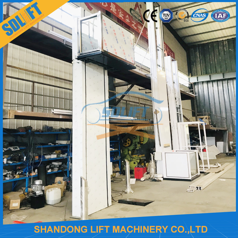5m Lifting Vertical Wheelchair Platform Lift Stainless Steel Inching Switch