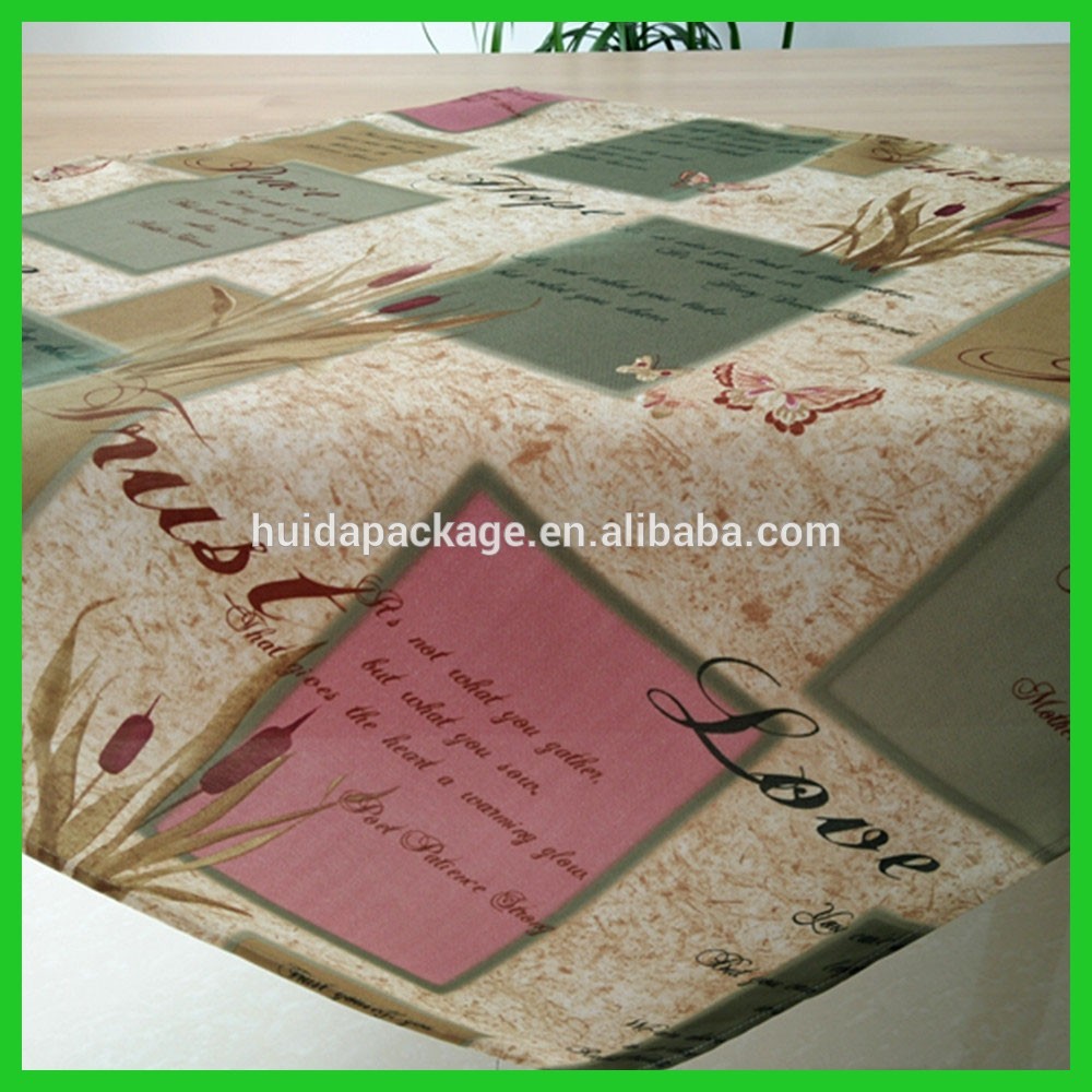 Heavy duty polyester printed tablecloths of made in China