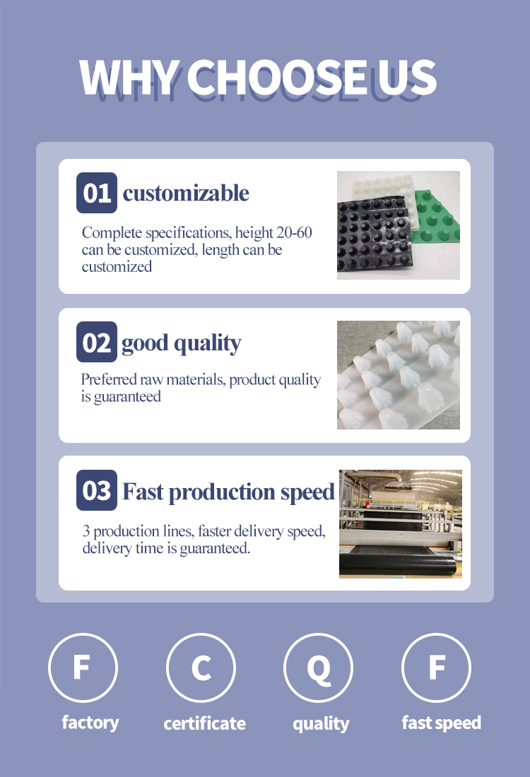 1m to 3m Width HDPE Plastic Drainage Board A Solution for Modern Railway Construction