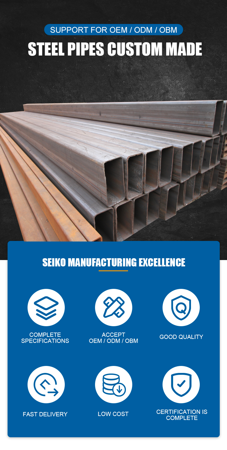 SCH 40 ASTM A53 A106 Low Temperature MS Galvanized Seamless Steel Tube Pipe