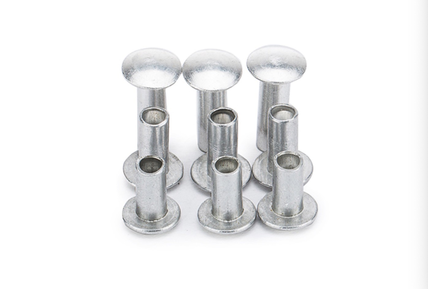 Big Truss Head Semi Tubular Rivet Aluminum Alloy Material TS16949 Approved